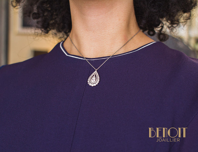 Pendentif Art Déco Diamants