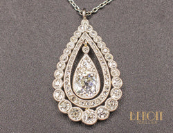 Pendentif Art Déco Diamants