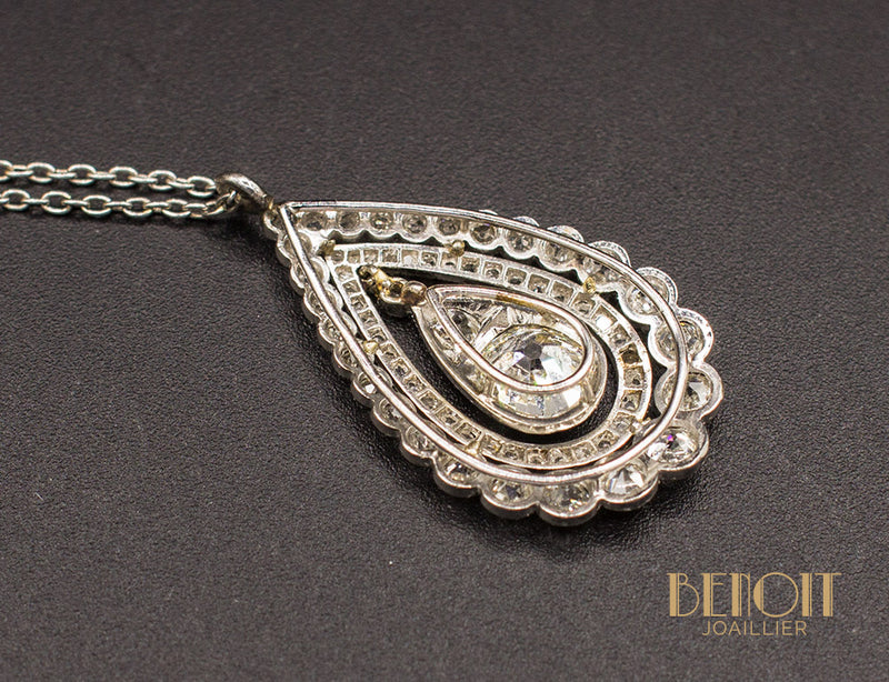 Pendentif Art Déco Diamants