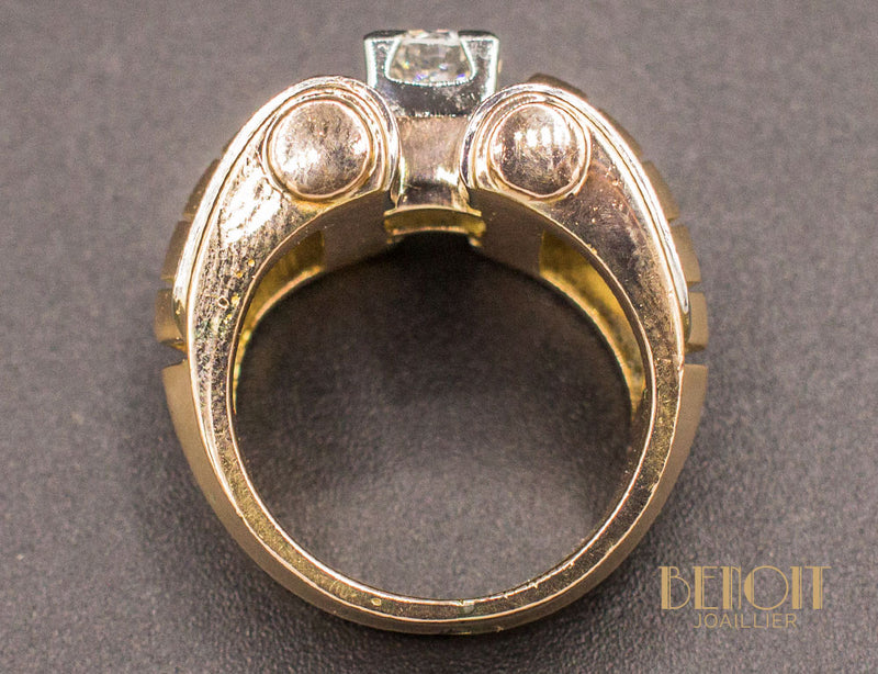 Bague Tank Or Diamants