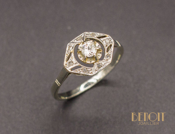 Bague Art Déco Diamants
