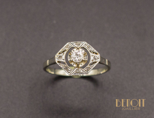 Bague Art Déco Diamants