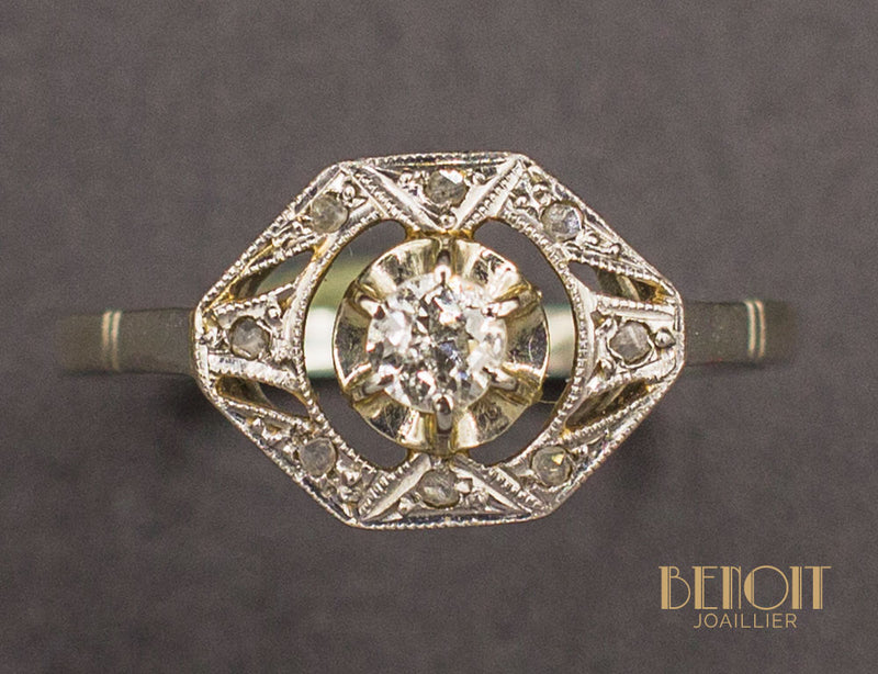 Bague Art Déco Diamants
