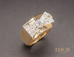 Bague Tank Noeud Diamants
