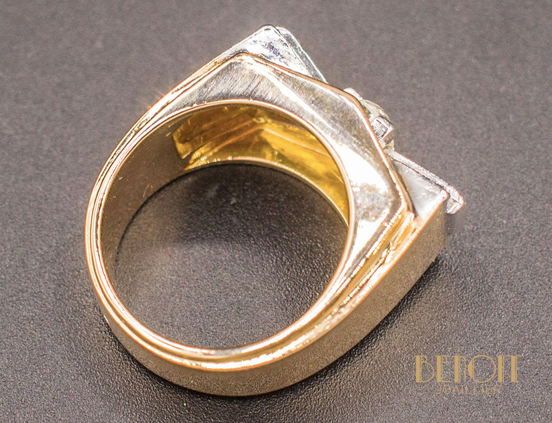 Bague Tank Noeud Diamants