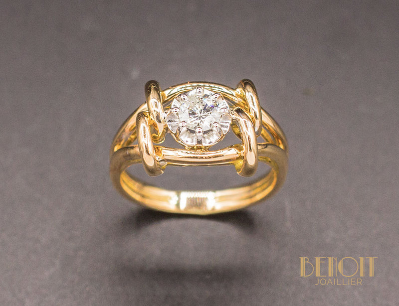 Bague 1950 Or et Diamants