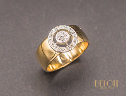 Bague Large Or Diamant