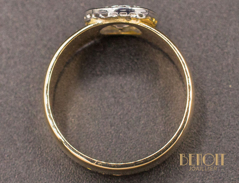 Bague Large Or Diamant