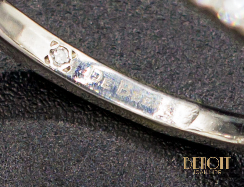 Solitaire "De Beers" DB Classic Pavé Diamant