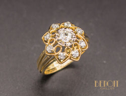 Bague Fleur 1950 Diamants
