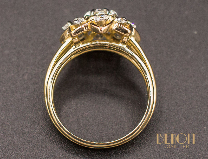 Bague Fleur 1950 Diamants