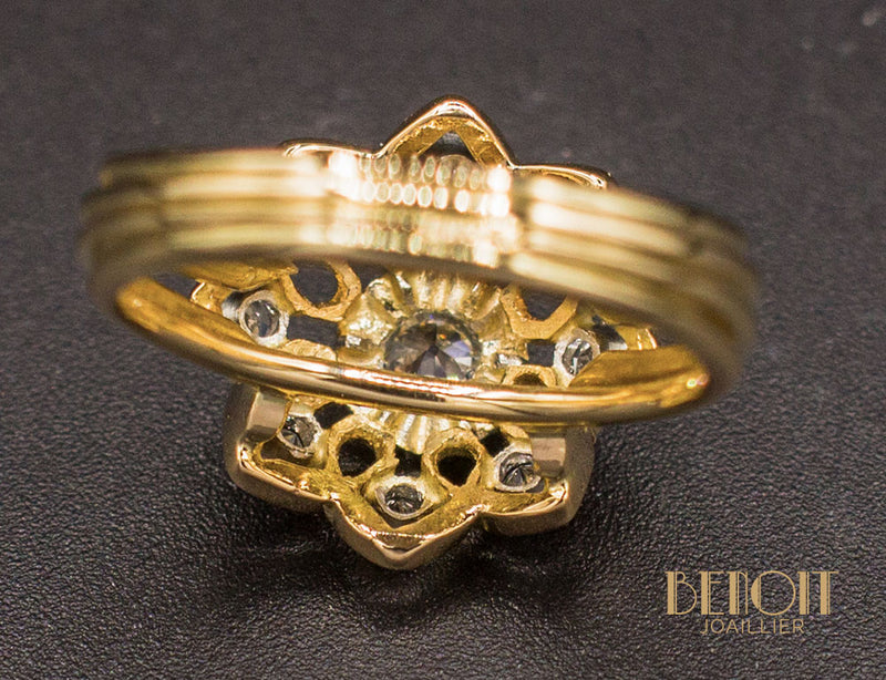 Bague Fleur 1950 Diamants