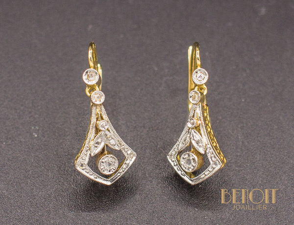 Boucles d'Oreilles Dormeuses 1900