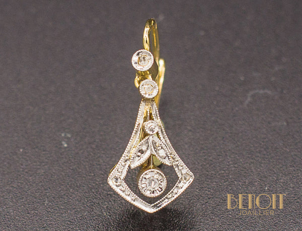 Boucles d'Oreilles Dormeuses 1900