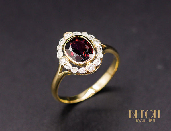 Bague Vintage Grenat