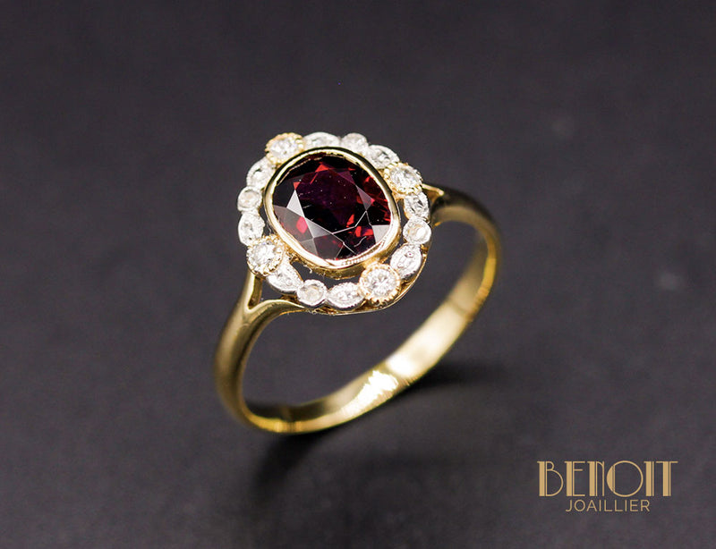 Bague Vintage Grenat