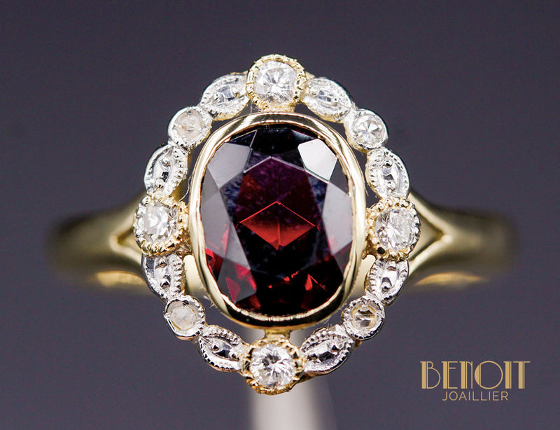 Bague Vintage Grenat