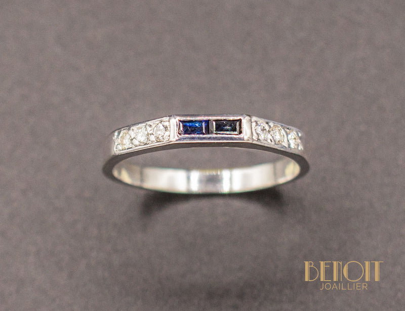 Alliance Art Déco Saphirs Diamants