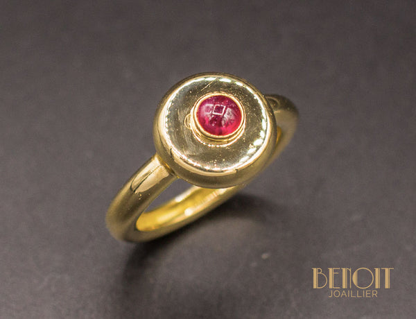 Bague Vintage Rubis Or