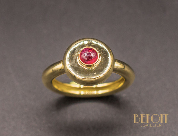 Bague Vintage Rubis Or