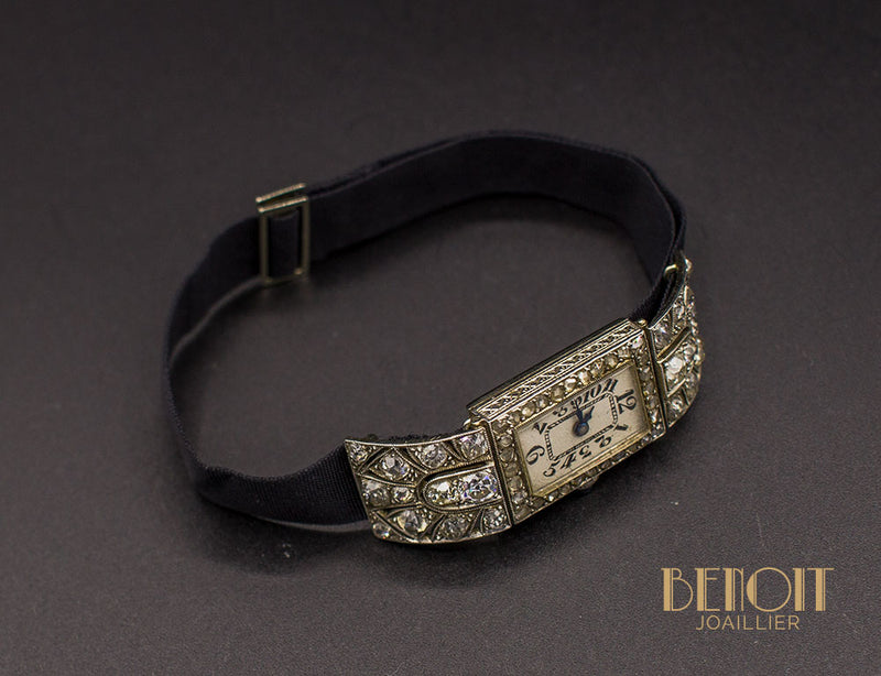 Montre Art Déco Diamants
