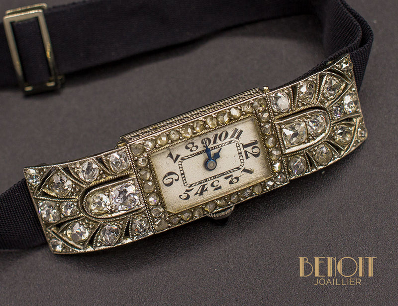 Montre Art Déco Diamants