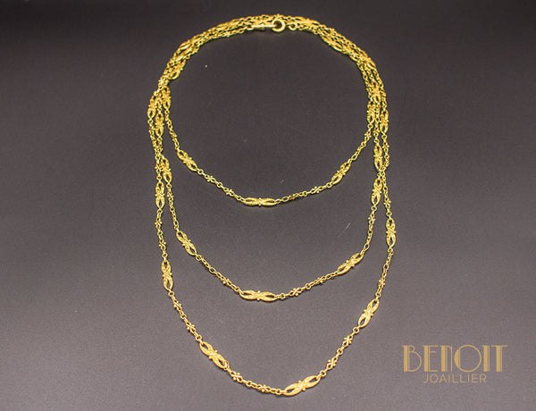 Sautoir Ancien Or Jaune