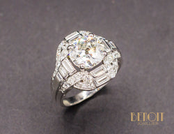 Bague Style Art Déco Diamants