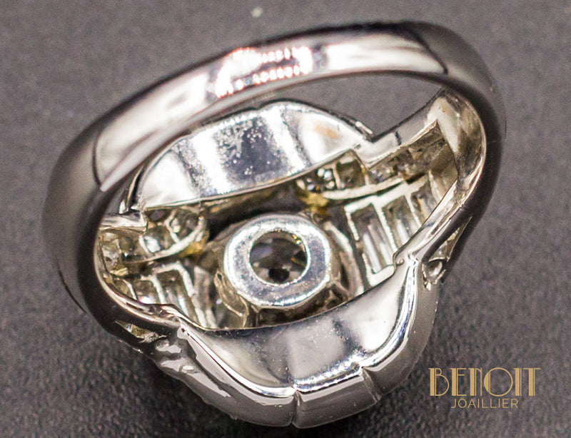 Bague Style Art Déco Diamants