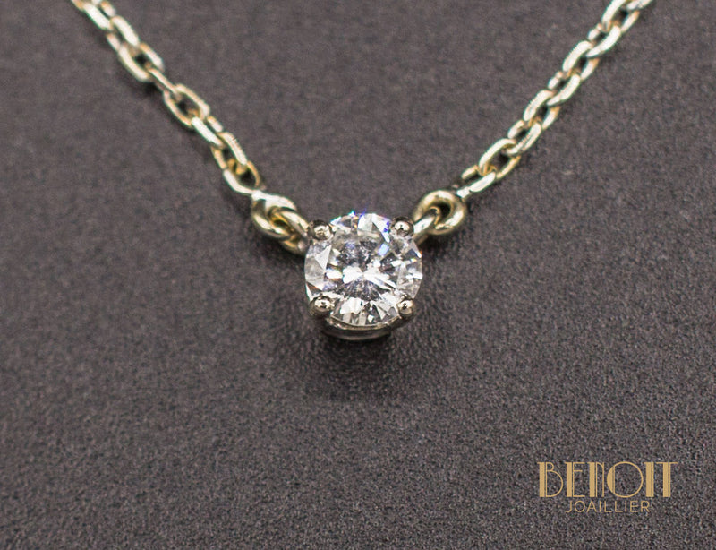 Pendentif Solitaire Diamant