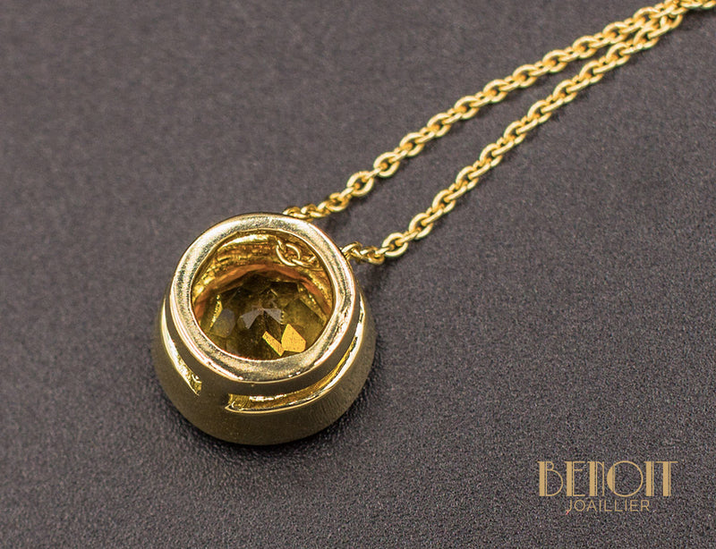 Pendentif Topaze Ronde