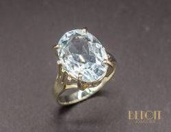 Bague Aigue-Marine Or Blanc