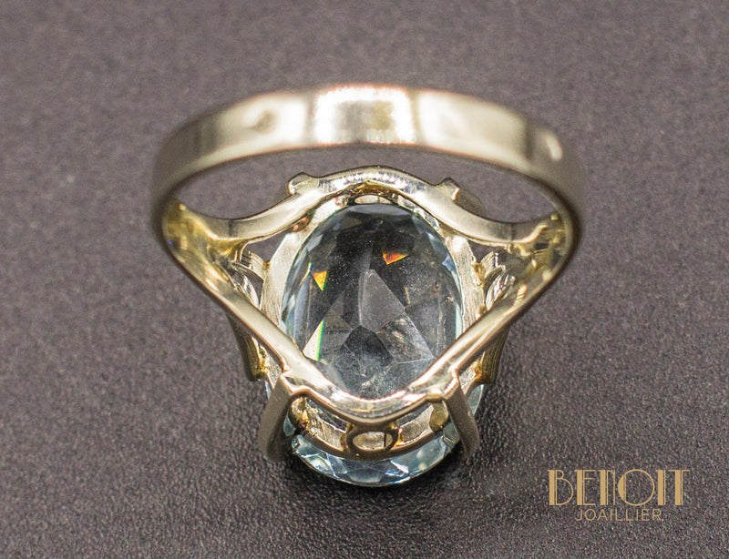 Bague Aigue-Marine Or Blanc