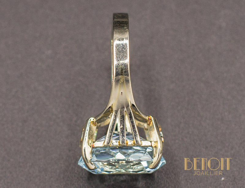 Bague Aigue-Marine Or Blanc