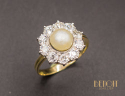 Bague Marguerite Perle Fine