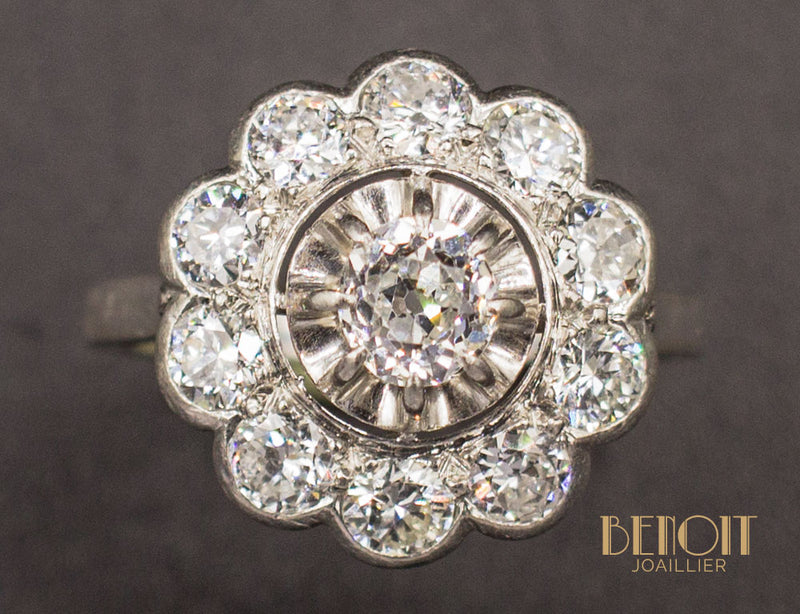 Bague Marguerite Diamants