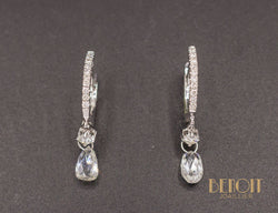 Boucles d'Oreilles Modernes Diamants