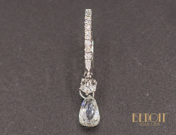 Boucles d'Oreilles Modernes Diamants