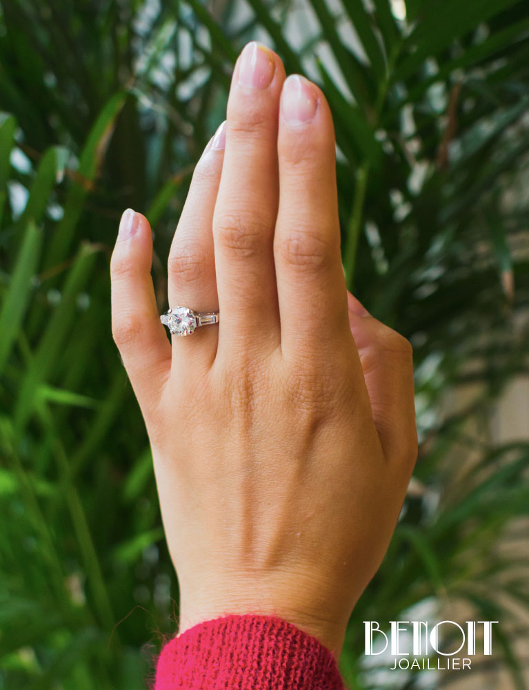 Solitaire Diamant 2,27ct L-SI2
