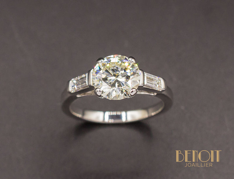 Solitaire Diamant 2,27ct L-SI2
