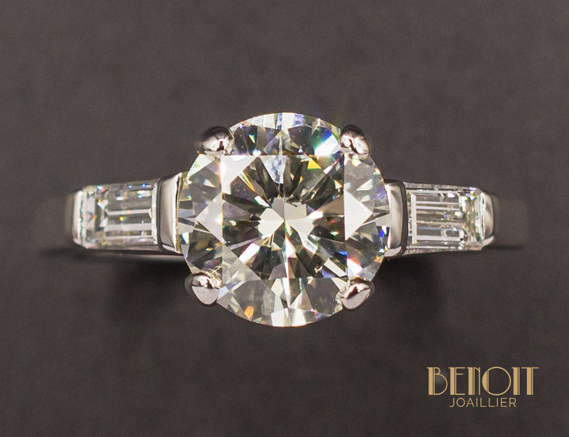 Solitaire Diamant 2,27ct L-SI2