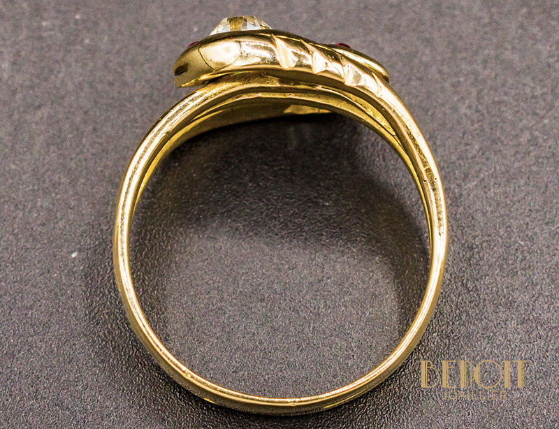 Bague Serpents XIXe Diamants
