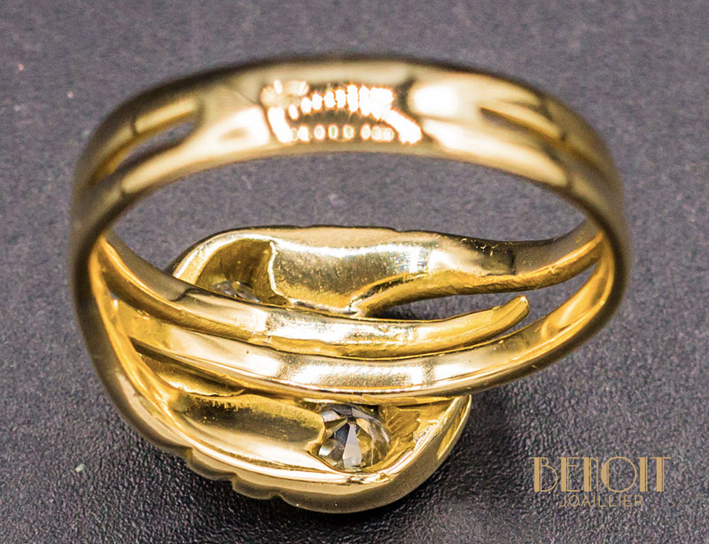 Bague Serpents XIXe Diamants