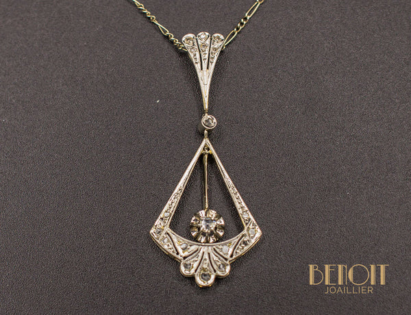 Pendentif Art Déco Diamants