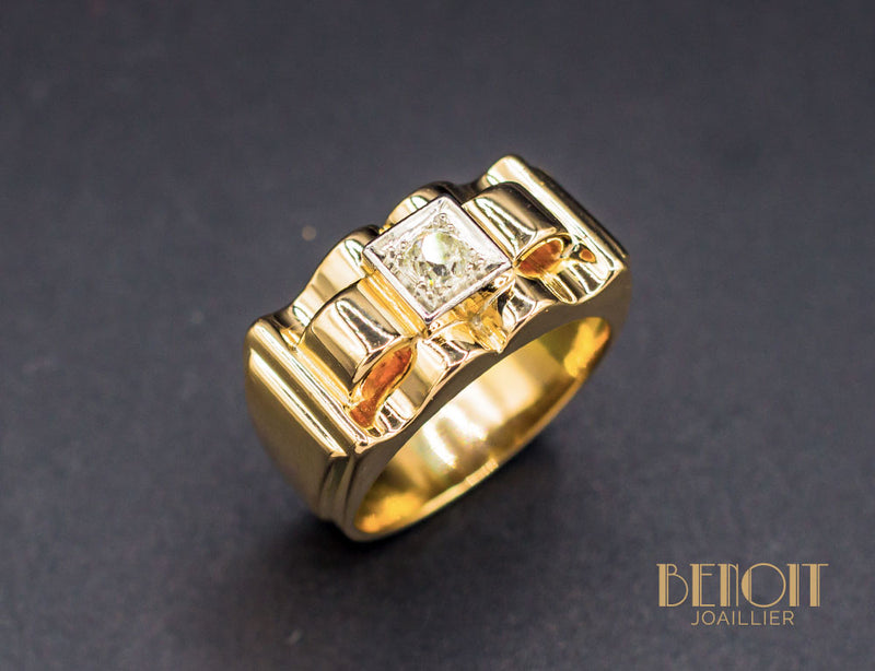 Bague Tank Diamant