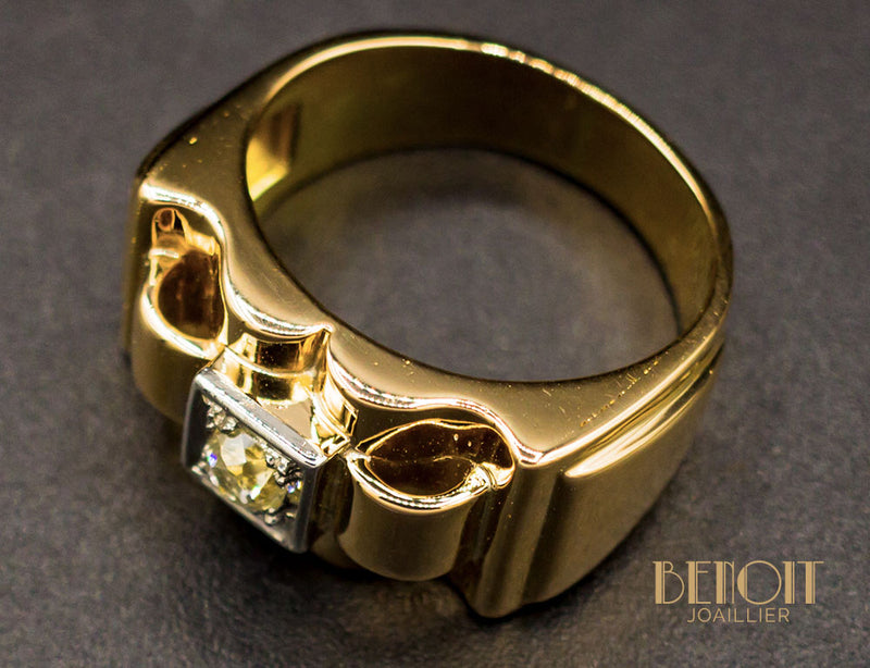 Bague Tank Diamant