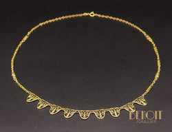 Collier Draperie Or Jaune