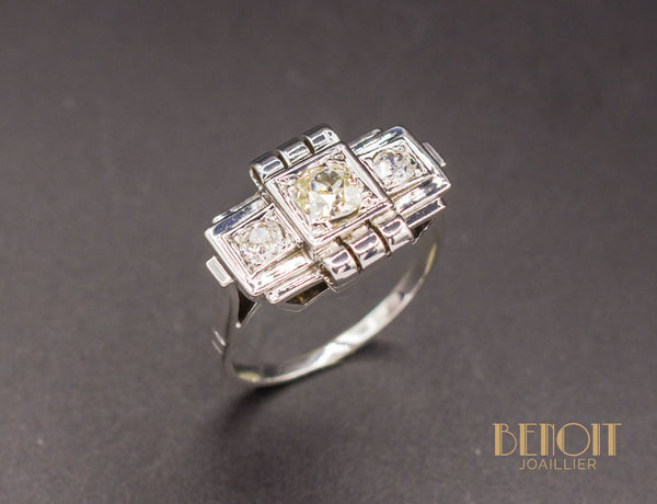 Bague Art Déco Diamants