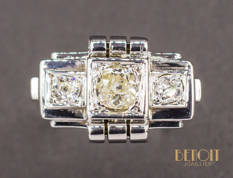 Bague Art Déco Diamants