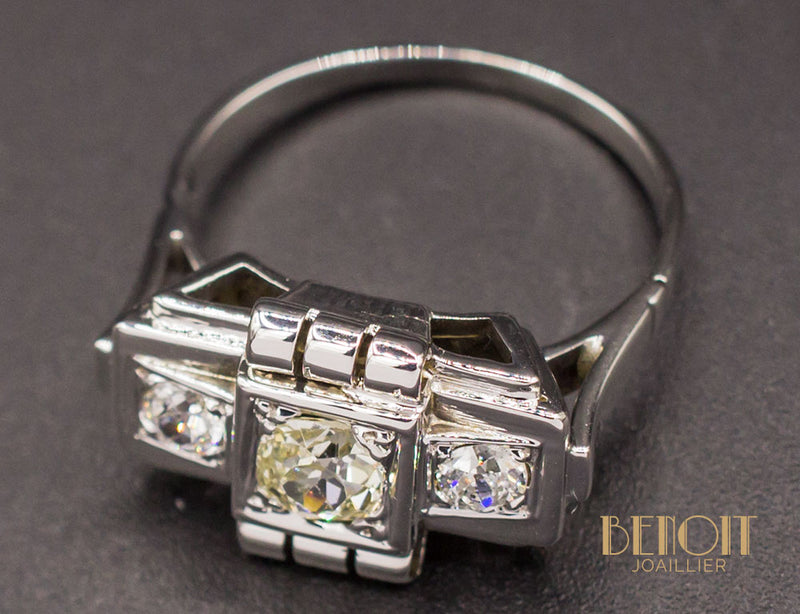 Bague Art Déco Diamants